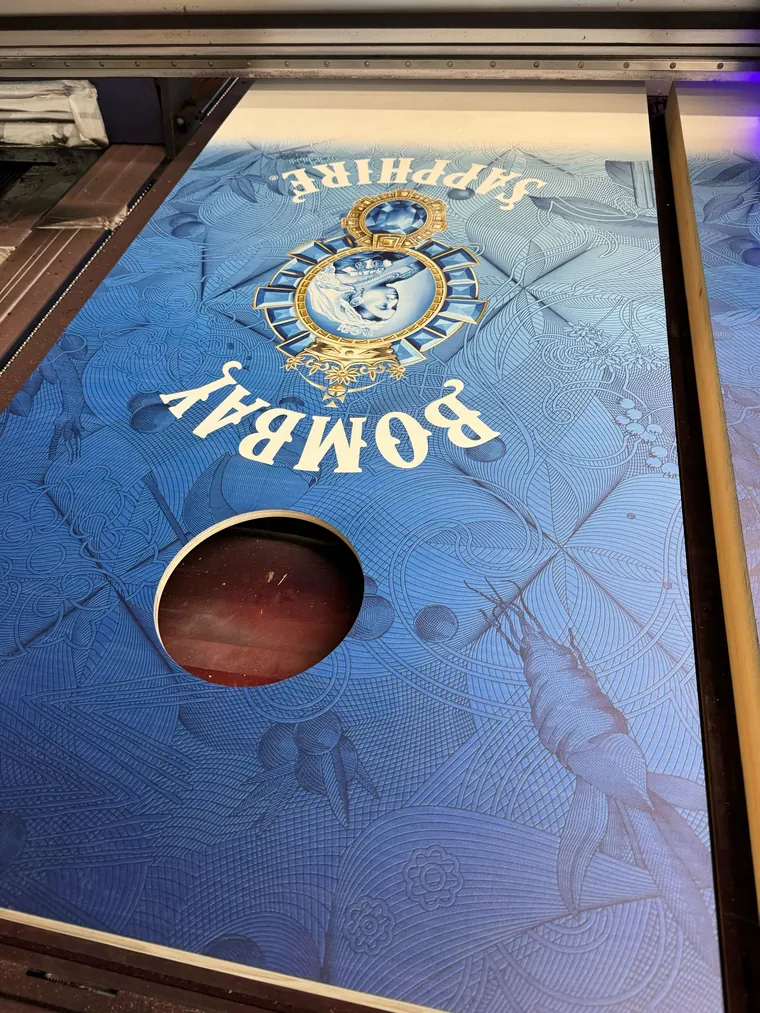 Individuelles UV-gedrucktes Cornhole Board Design